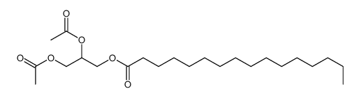 Hexadecanoic acid 2,3-bis(acetyloxy)propyl ester Structure