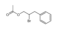 1-acetoxy-2-bromo-3-phenylpropane结构式