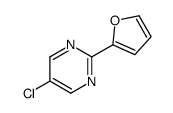 5-chloro-2-(furan-2-yl)pyrimidine结构式