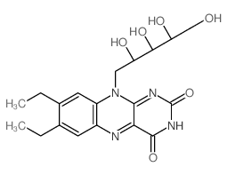 Riboflavin,7,8-didemethyl-7,8-diethyl- (9CI) Structure