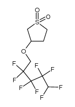 β-γ-δ-ε-octafluoropentoxysulfolane Structure