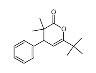 6-tert-Butyl-3,3-dimethyl-4-phenyl-3,4-dihydro-pyran-2-one Structure