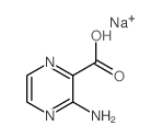 sodium,3-aminopyrazine-2-carboxylic acid结构式