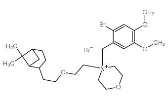 4-[(2-BROMO-4,5-DIMETHOXY-PHENYL)METHYL]-4-[2-[2-(6,6-DIMETHYLNORPINAN-2-YL)ETHOXY]ETHYL]-1-OXA-4-AZONIACYCLOHEXANE BROMIDE Structure