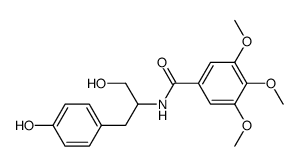 N-(3,4,5-trimethoxybenzoyl)-tyrosinol结构式