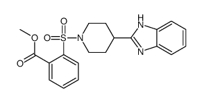 Benzoic acid, 2-[[4-(1H-benzimidazol-2-yl)-1-piperidinyl]sulfonyl]-, methyl ester (9CI) Structure