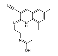 Acetamide, N-[2-[(3-cyano-6,8-dimethyl-2-quinolinyl)amino]ethyl]- (9CI) structure