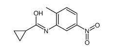 N-(2-methyl-5-nitrophenyl)cyclopropanecarboxamide结构式