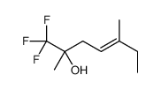 1,1,1-trifluoro-2,5-dimethylhept-4-en-2-ol结构式