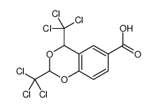 2,4-bis(trichloromethyl)-benzo(1,3)dioxin-6-carboxylic acid Structure