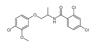 N-<2-(3-Methoxy-4-chlorphenoxy)-1-methylethyl>-2,4-dichlorbenzamid Structure