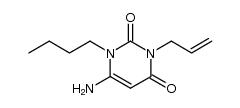 3-allyl-6-amino-1-butyl-1H-pyrimidine-2,4-dione Structure