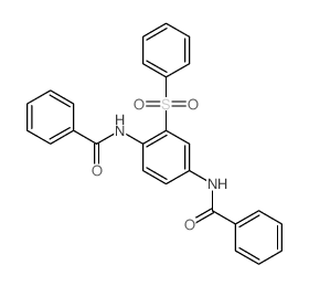 N-[4-benzamido-2-(benzenesulfonyl)phenyl]benzamide structure