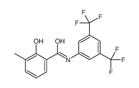 N-[3,5-bis(trifluoromethyl)phenyl]-2-hydroxy-3-methylbenzamide结构式