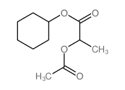 Propanoic acid,2-(acetyloxy)-, cyclohexyl ester structure