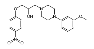 1-[4-(3-methoxyphenyl)piperazin-1-yl]-3-(4-nitrophenoxy)propan-2-ol Structure