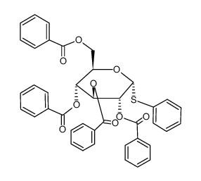 .alpha.-D-Glucopyranoside, phenyl 1-thio-, tetrabenzoate结构式