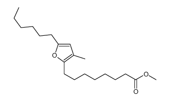 methyl 8-(5-hexyl-3-methylfuran-2-yl)octanoate结构式