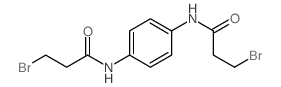 Propanamide,N,N'-1,4-phenylenebis[3-bromo- Structure