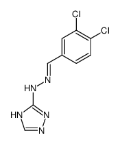 3,4-dichloro-benzaldehyde (1H-[1,2,4]triazol-3-yl)-hydrazone Structure