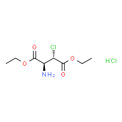 D-Aspartic acid, 3-chloro-, diethyl ester, hydrochloride, (3S)-rel- (9CI) Structure