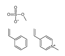 4-ethenyl-1-methylpyridin-1-ium,methyl sulfate,styrene Structure