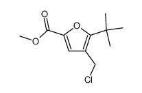 methyl 4-chloromethyl-5-tert-butylfuran-2-carboxylate Structure