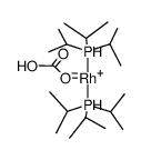 cis-dihydrido(bicarbonato)bis(triisopropylphosphine)rhodium(III)结构式