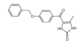 4-methyl-5-{[4-(phenylmethoxy)phenyl]carbonyl}-4-imidazolin-2-one Structure