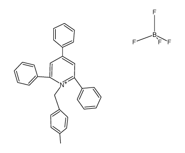 1-(p-Methylbenzyl)-2,4,6-triphenylpyridinium Tetrafluoroborate Structure