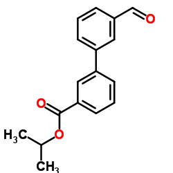 3'-FORMYL-BIPHENYL-3-CARBOXYLIC ACID ISOPROPYL ESTER structure