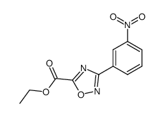 3-(3-nitro-phenyl)-[1,2,4]oxadiazole-5-carboxylic acid ethyl ester结构式