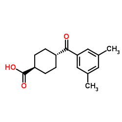 trans-4-(3,5-Dimethylbenzoyl)cyclohexanecarboxylic acid Structure