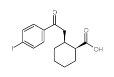 CIS-2-[2-(4-IODOPHENYL)-2-OXOETHYL]CYCLOHEXANE-1-CARBOXYLIC ACID Structure