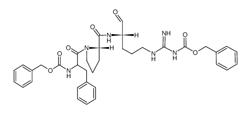 Z-D-Phe-Pro-Arg(Z)-H结构式