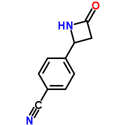 4-(4-Oxo-2-azetidinyl)benzonitrile Structure