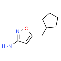 3-Isoxazolamine,5-(cyclopentylmethyl)-(9CI) structure