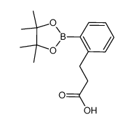 2-(2-Carboxyethyl)phenylboronic acid, pinacol ester structure