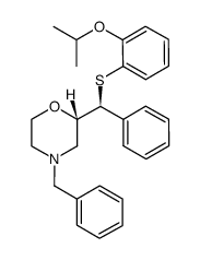 (2S)-2-[(S)-({2-[(1-methylethyl)oxy]phenyl}thio)(phenyl)methyl]-4-(phenylmethyl)morpholine Structure