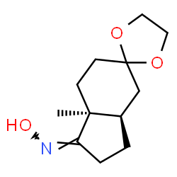 Spiro[1,3-dioxolane-2,5-[5H]inden]-1-one, octahydro-7a-methyl-, oxime, (3aR,7aS)- (9CI) picture