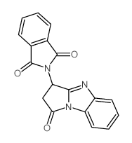 2-(1-oxo-2,3-dihydropyrrolo[1,2-a]benzimidazol-3-yl)isoindole-1,3-dione结构式