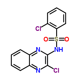 2-chloro-N-(3-chloroquinoxalin-2-yl)benzenesulfonamide Structure