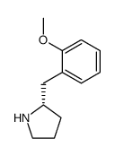 (S)-2-(2-Methoxy-benzyl)-pyrrolidine结构式