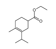 ethyl 7-isopropyl-5-methylbicyclo[2.2.2]oct-5-ene-2-carboxylate Structure