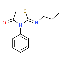 (Z)-3-Phenyl-2-(Propylimino)Thiazolidin-4-One structure