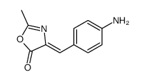 4-[(4-aminophenyl)methylidene]-2-methyl-1,3-oxazol-5-one Structure