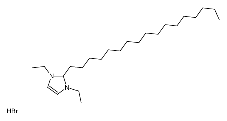 1,3-diethyl-2-heptadecyl-1,2-dihydroimidazol-1-ium,bromide结构式