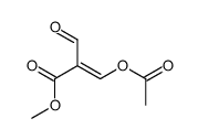 methyl 3-acetyloxy-2-formylprop-2-enoate Structure