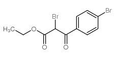 2-溴-3-(4-溴苯基)-3-氧代-丙酸乙酯结构式