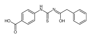 4-[[[(PHENYLACETYL)AMINO]THIOXOMETHYL]AMINO]-BENZOIC ACID结构式